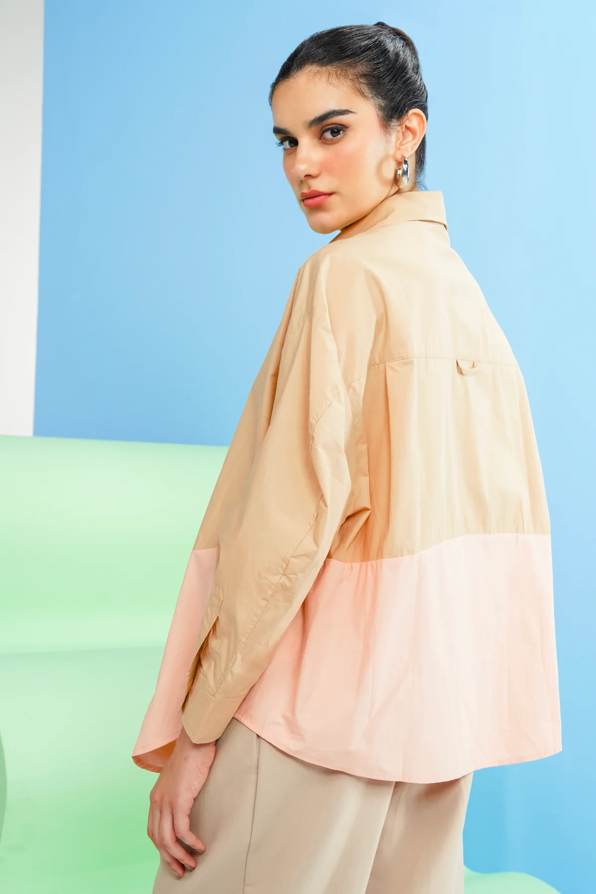 Celine Puffy Shirt - Pink - Image 4