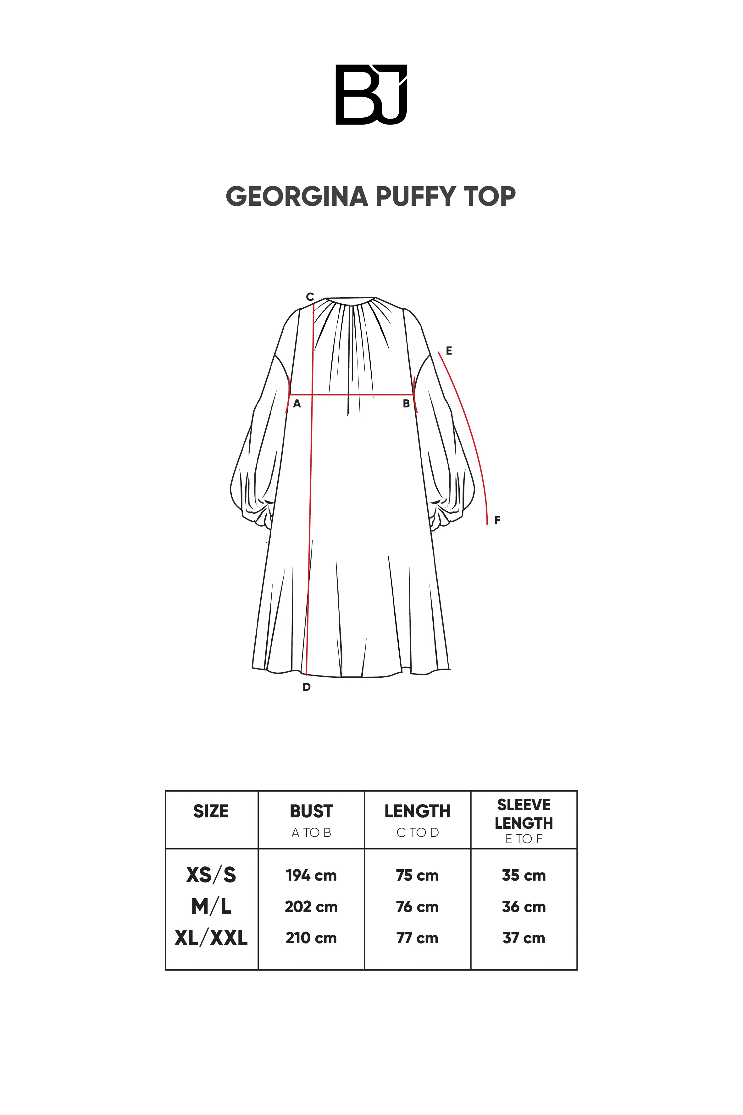 Georgina Puffy Top - Scarlett - Image 4